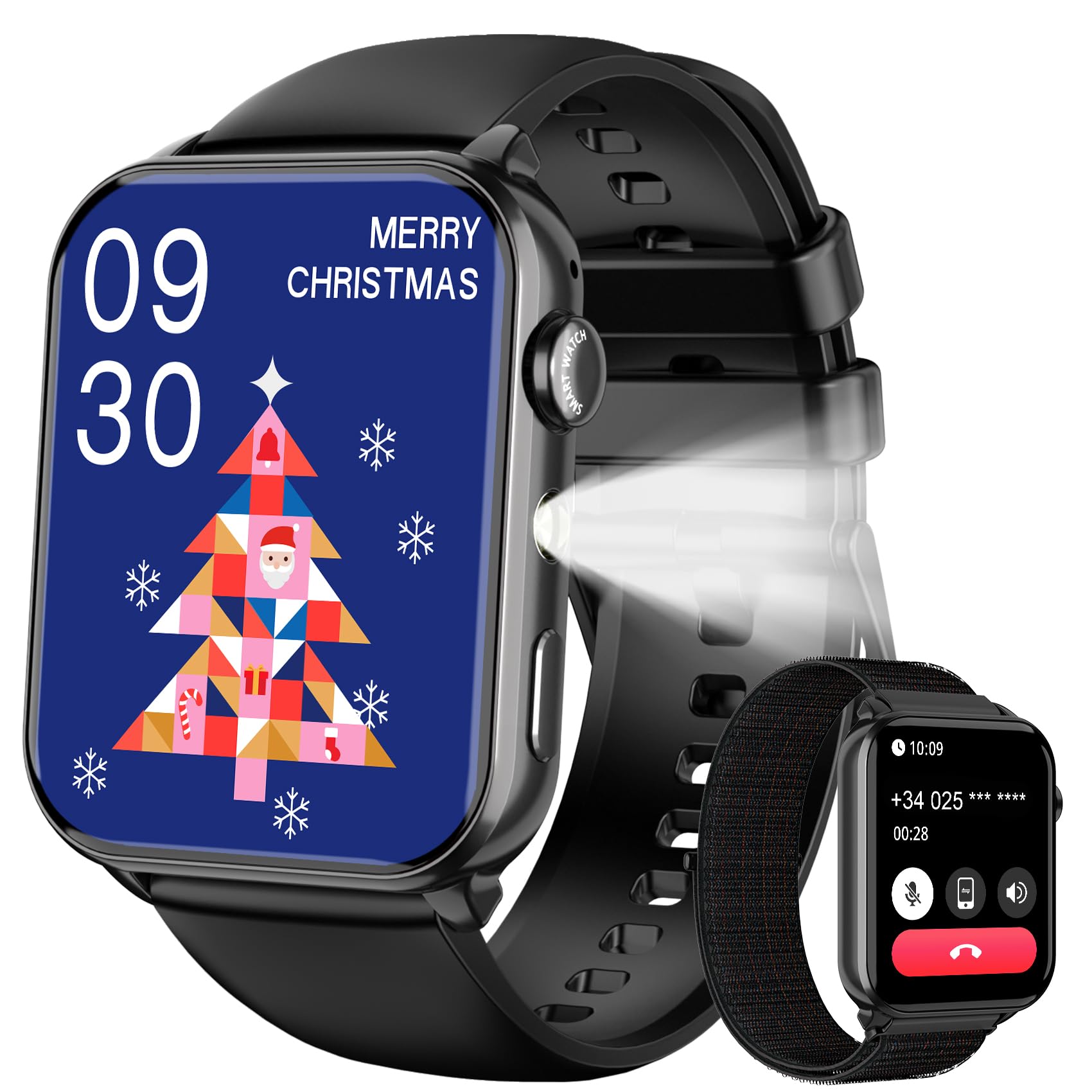 IOWODO Smartwatch Donna Elegante con Cinturino Milanese, Ultra Leggero 62g, Chiamate Bluetooth, Salute Femminile, Assistente Vocale AI, 100+ Sport, Resistente all'Acqua fino a 10M, Android iOS