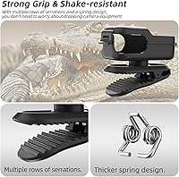 Vista 4 de Clip de mochila para DJI Osmo Nano, rotación de 360° horizontal-vertical mochila sombrero compatible con DJI Osmo Nano, accesorios Osmo Nano clip