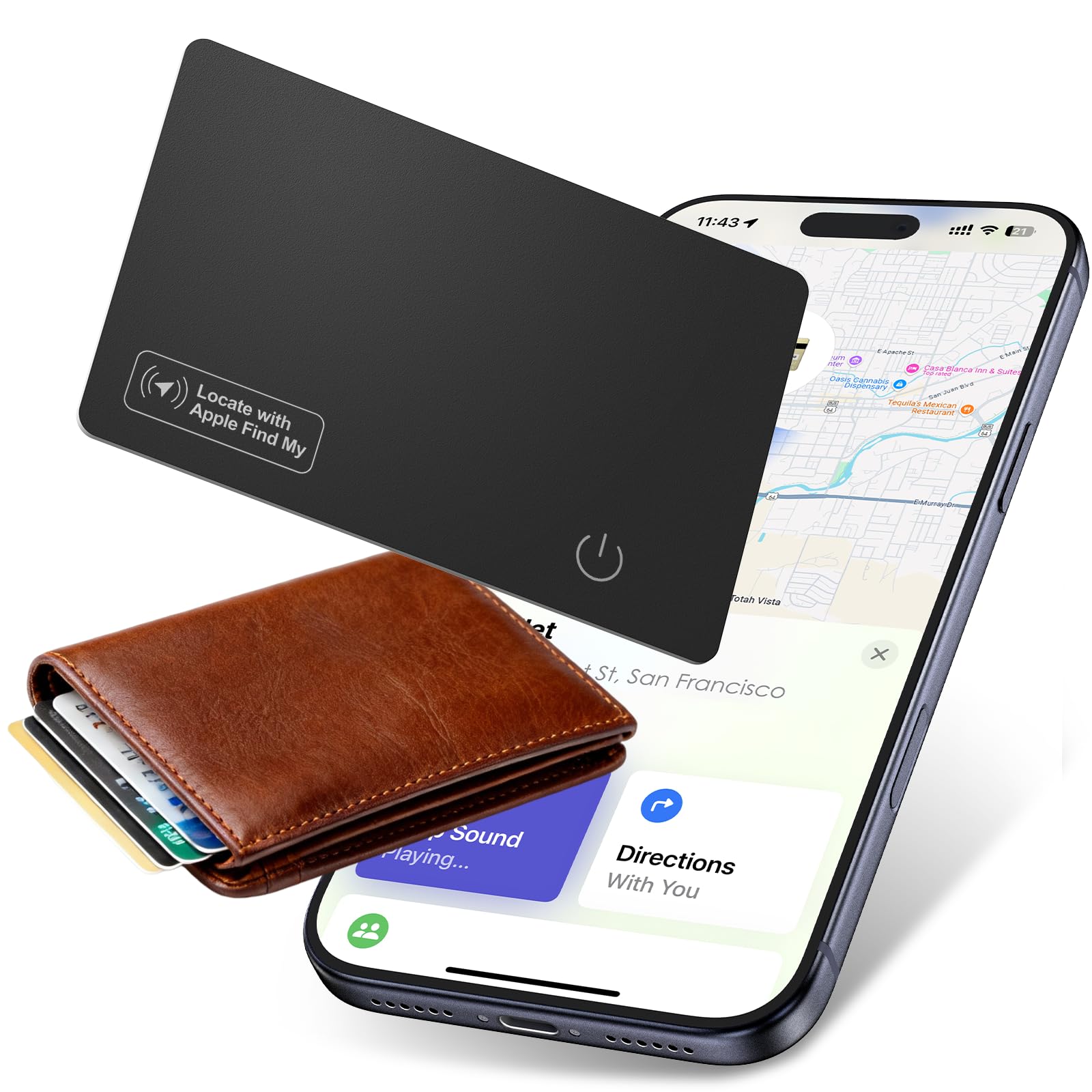 Amazon.com: Wallet Tracker Card - Compatible with Apple Find My