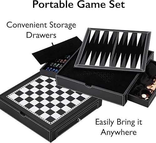 Miniatura 4 de Mainstreet Classics Broadway Juego de mesa combinado 5 en 1