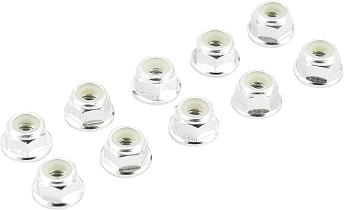 Apex RC Products Juego de tuercas de rueda de nailon de aluminio dentado de 0.157 in, 6 colores para elegir