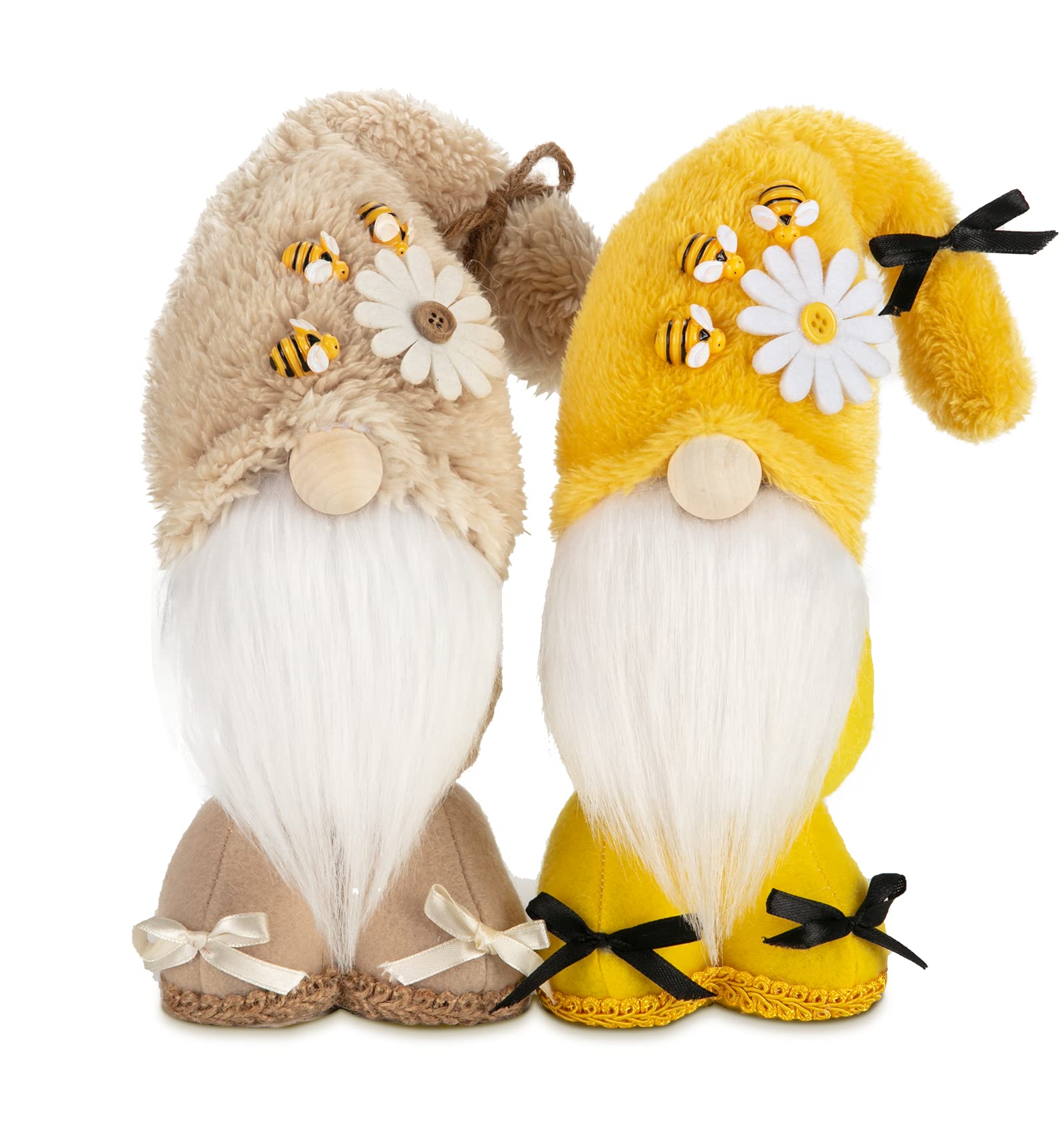 HAAPLL Spring Gnomes Summer Gnomes for Home Decorations - Faceless Handmade Swedish Cute Bee Elf Doll Collections Gifts Farmhouse Kitchen Plush (Bee Gnomes)