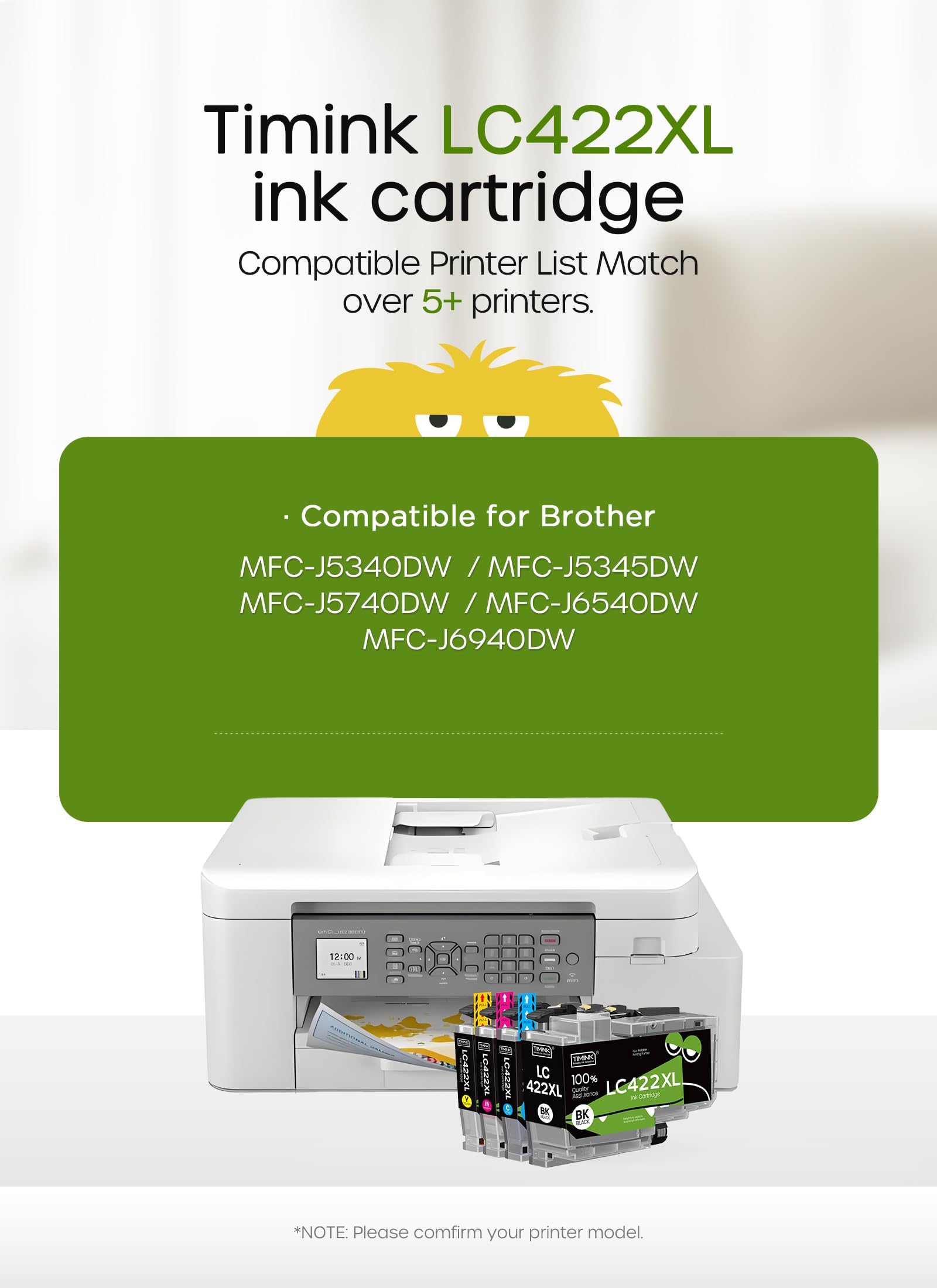 Greenjob LC422XL Cartridges Value Pack Compatible with Printer Cartridges Brother LC422 LC-422XL LC-422XLVAL Multipack for Brother MFC-J5340DW MFC-J5345DW MFC-J5740DW MFC-J6540DW MFC-J6940DW Greenjob LC422XL Cartridges Value Pack Compatible with Printer Cartridges Brother LC422 LC-422XL LC-422XLVAL Multipack for Brother MFC-J5340DW MFC-J5345DW MFC-J5740DW MFC-J6540DW MFC-J6940DW
