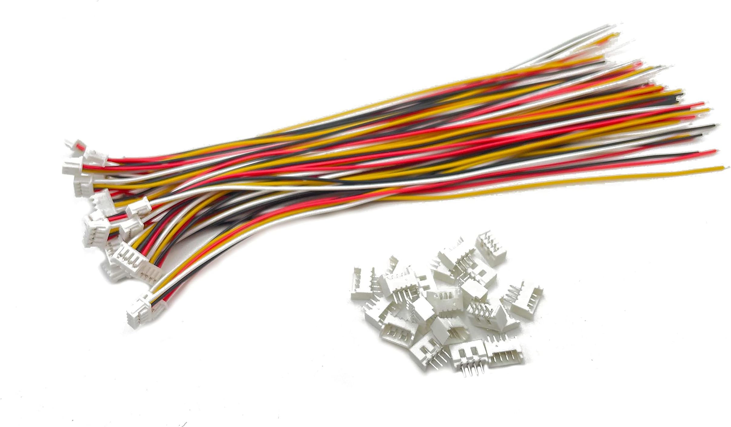 20 Set Micro JST MX 1.25 4Pins Connector Plug Socket 1.25mm Pitch Female & Male Connector PCB Socket 150mm Cable