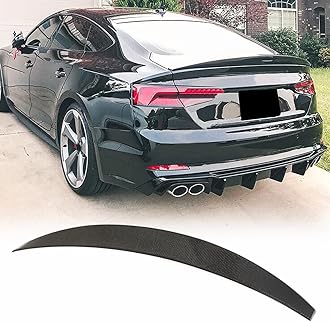 Carbon Fiber Trunk Spoiler Compatible with 2018-2024 Audi A5 S5 RS5 4-Door B9 Rear Spoiler Wing Lip Factory Outlet
