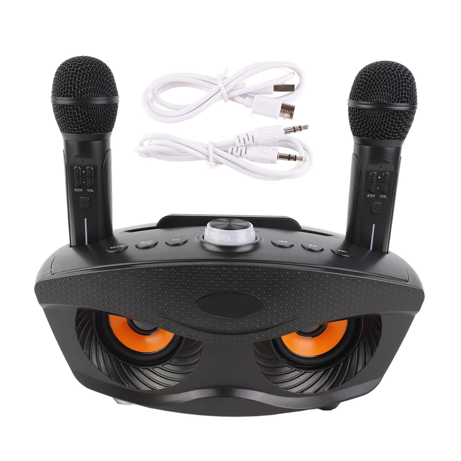 Keenso Microfono Innovativo DOPPEL -KARAOKE -MIKROFON PER Home KTV AUX/Supporto Scheda di Memoria di Input