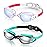 Aegend Swim Goggles, 2 Pack Swimming Goggles No Leaking Adult Men Women Youth, Raspberry-red White & Light-blue Silver