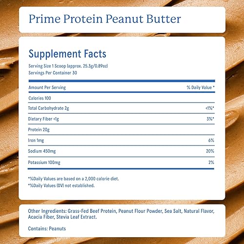 Miniatura 3 de Equip Foods Prime Protein Powder Mantequilla de maní y proteína Prime en polvo Caramelo salado