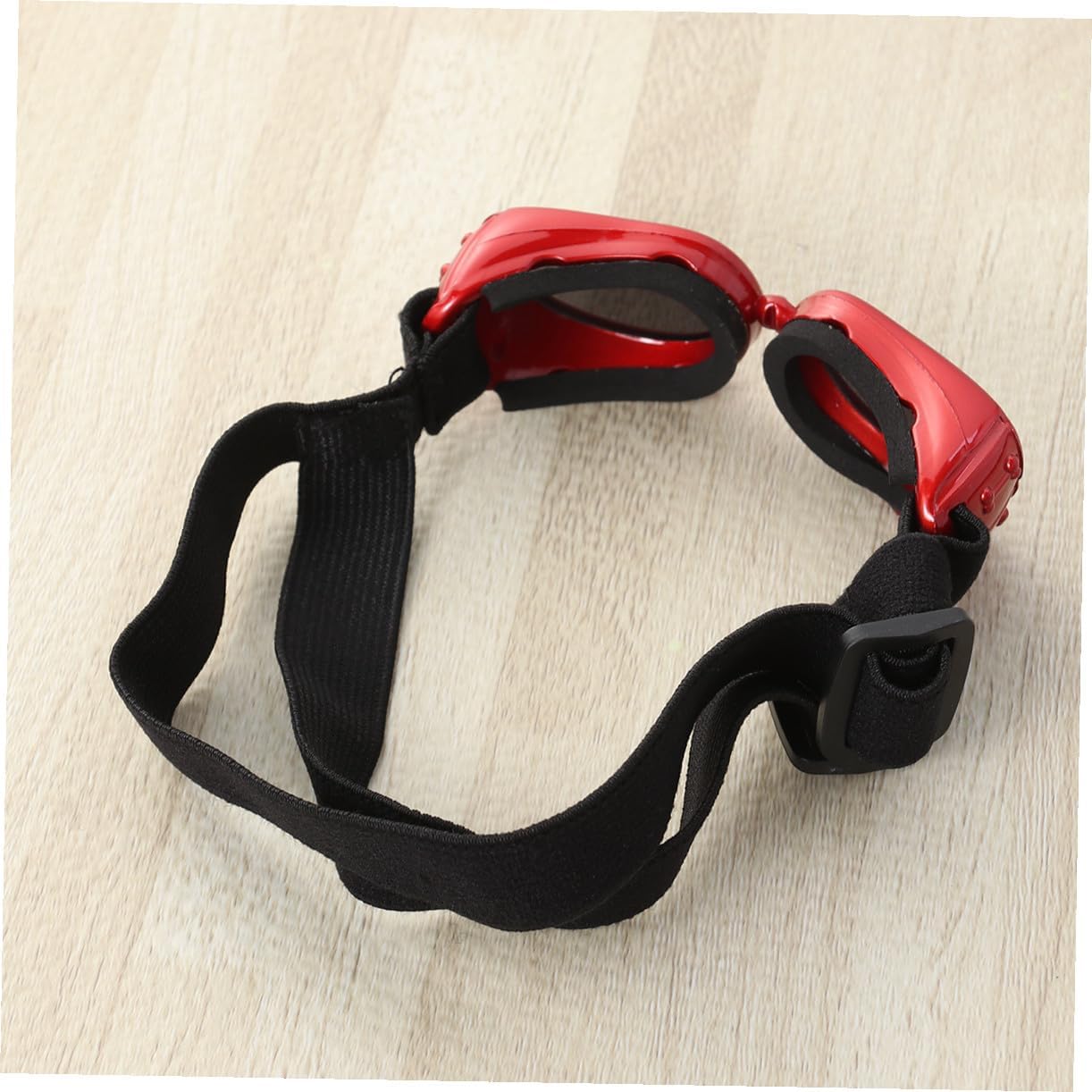 BESPORTBLE Dog Sunglasses for UV Protection Pet Goggles with Straps Eye Wear for Dogs Cats Red