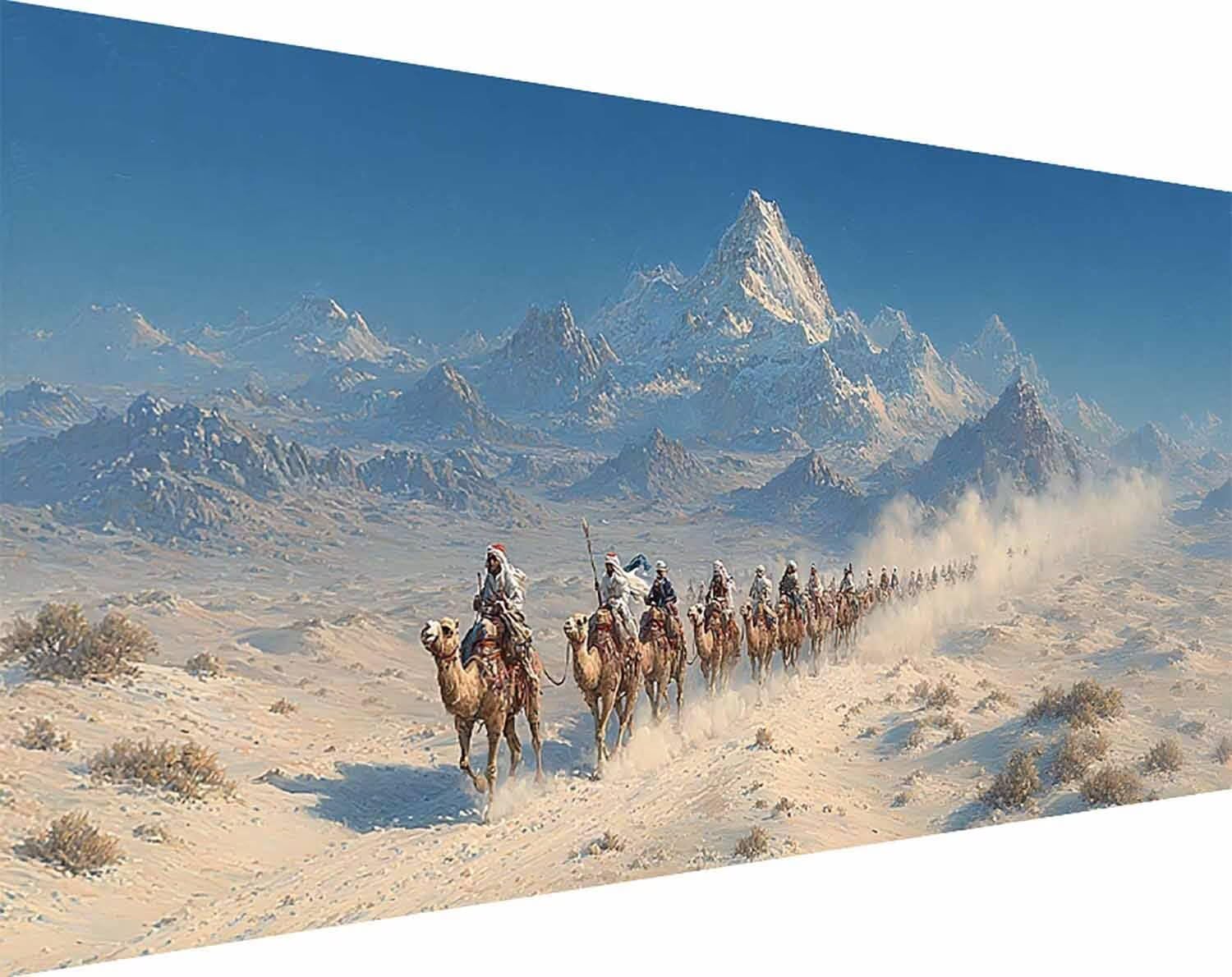 Snow Mountain diamentowe zestawy artystyczne dla dorosłych, malarstwo diamentowe, wielbłąd, kryształ, zestawy artystyczne dla dzieci, początkujących, DIY, 5D, pełne wiercenie, okrągłe kamienie