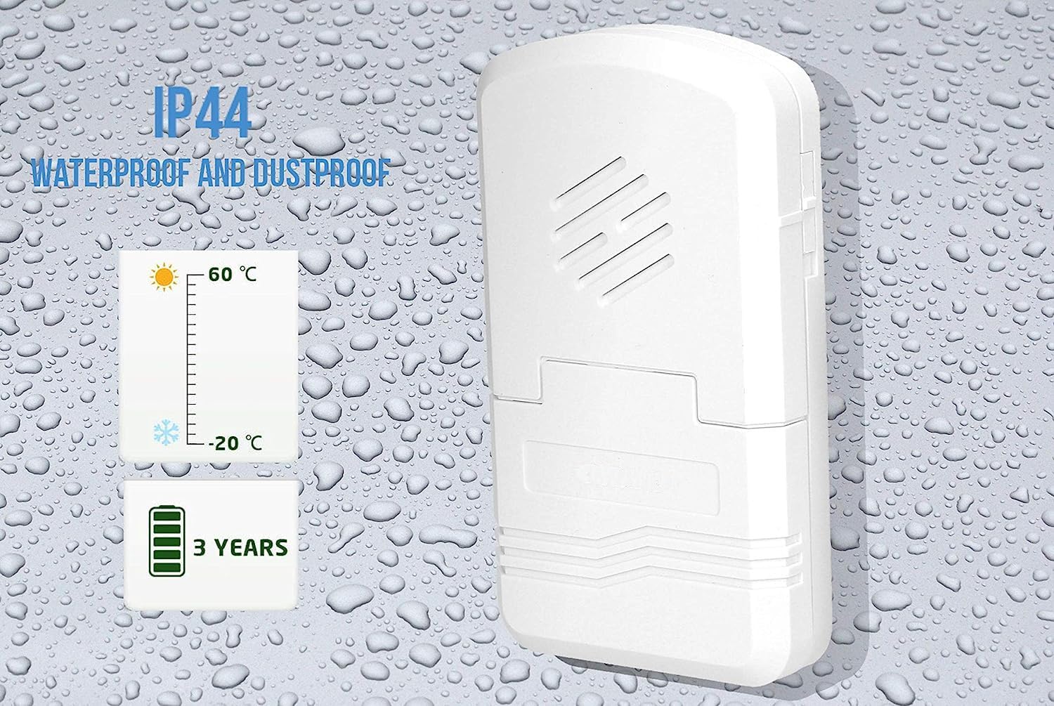 Dzwonek Bezprzewodowy Bateryjny Learning System 1 dźwięk Zasięg: do 80m Głośność: 60-80 dB