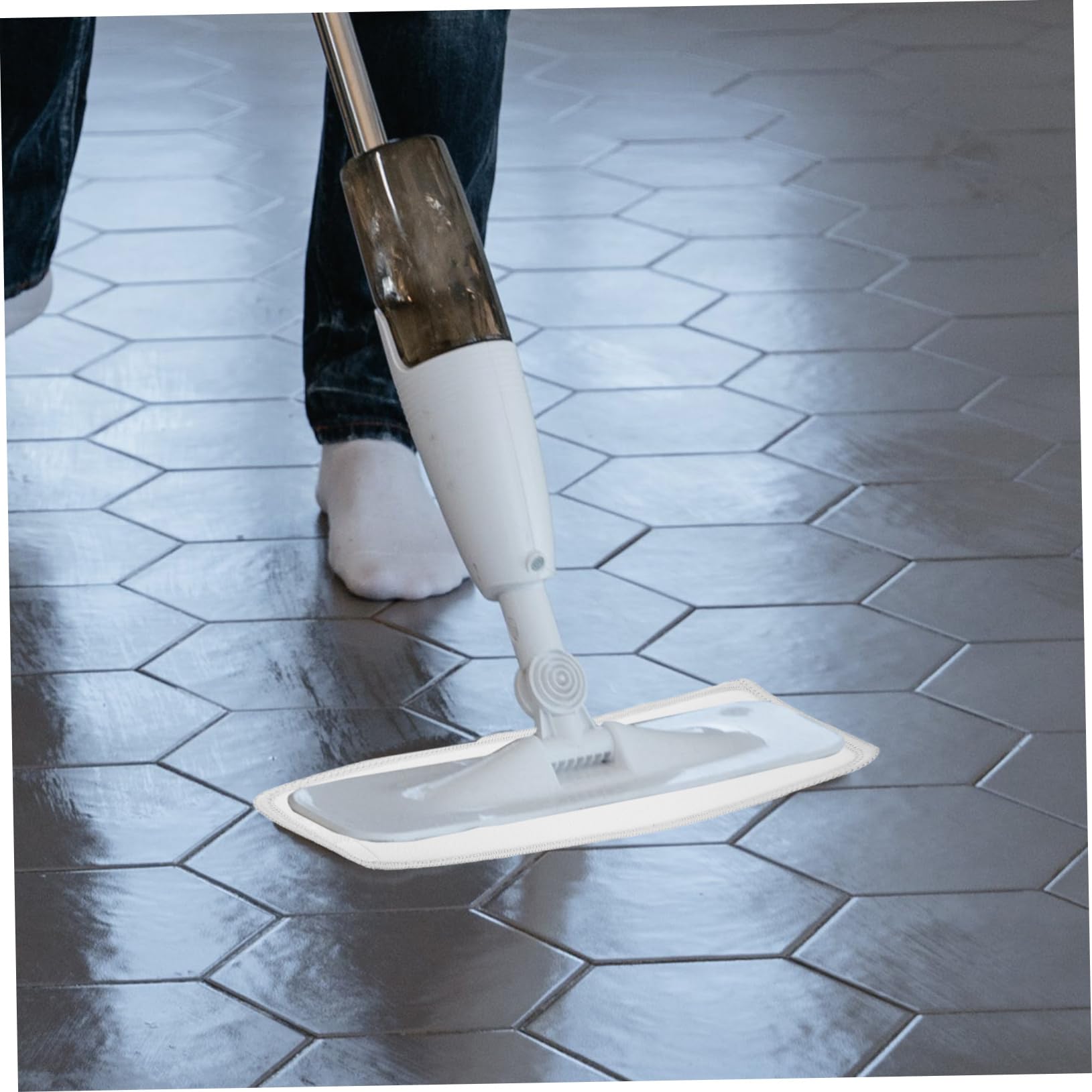 CALLARON 4 Set Mop Riutilizzabili Microfibra Testine Ricambio Assorbenti E Lavabili Compatibili con Mop 2 Pezzi*4
