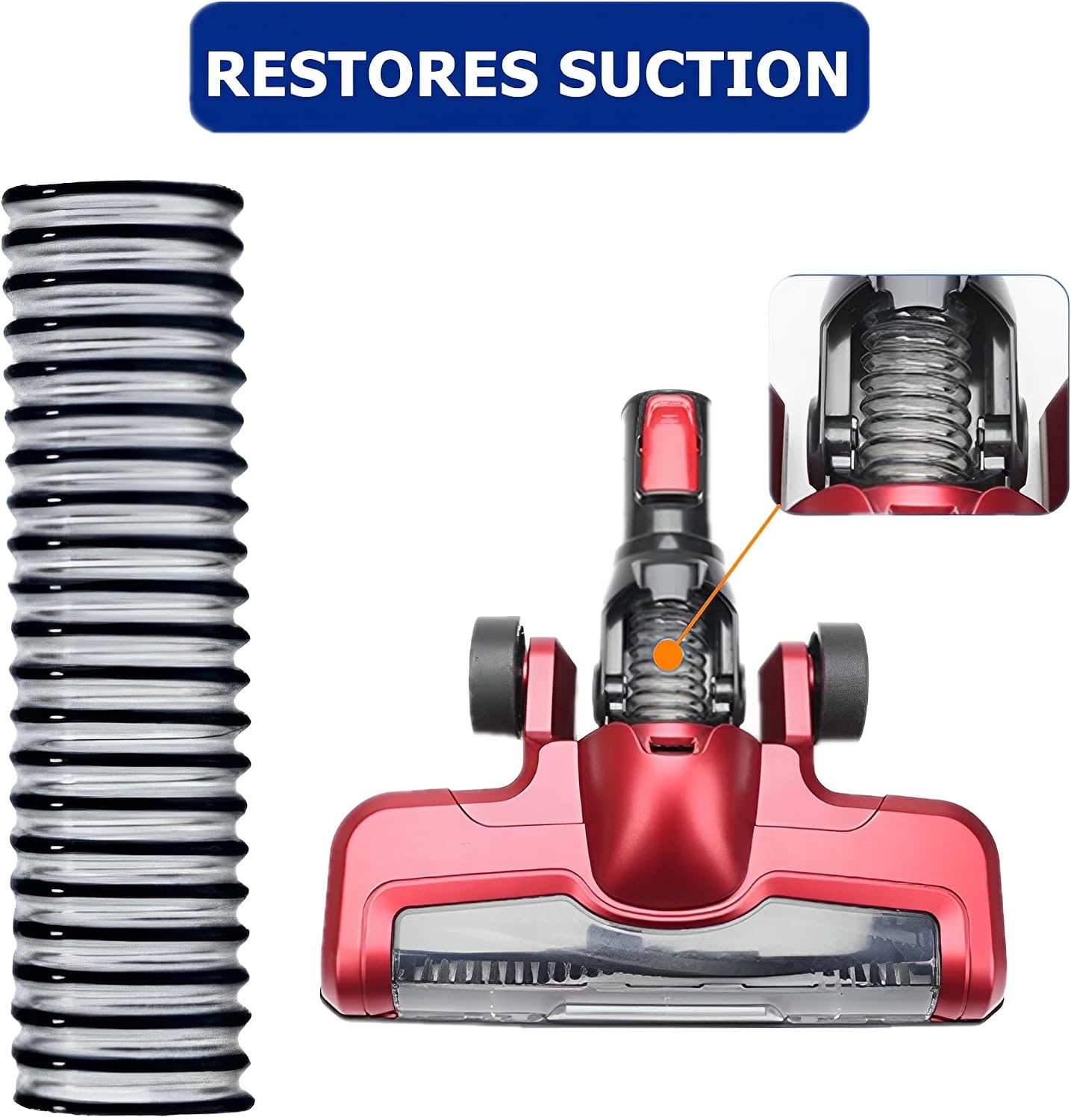 2Pcs Vacuum Lower Duct Hose Replacement Compatible with Bissell 1/2/3/4/5 Generation Floor Scrubber,Lower Hose Replacements,Vacuum Accessies