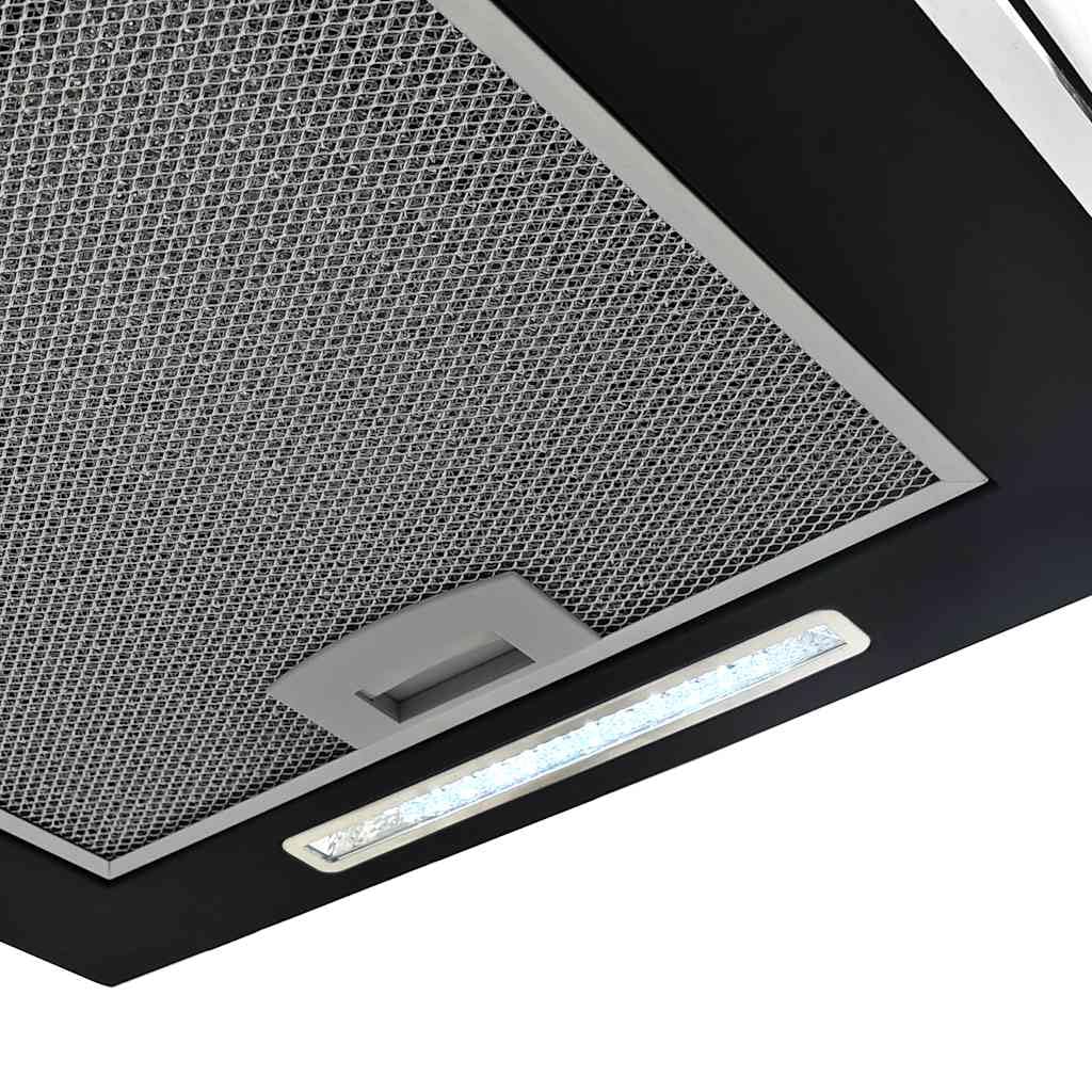 Cappa a isola sospesa con sensore touch LCD 37 cm in acciaio rivestito