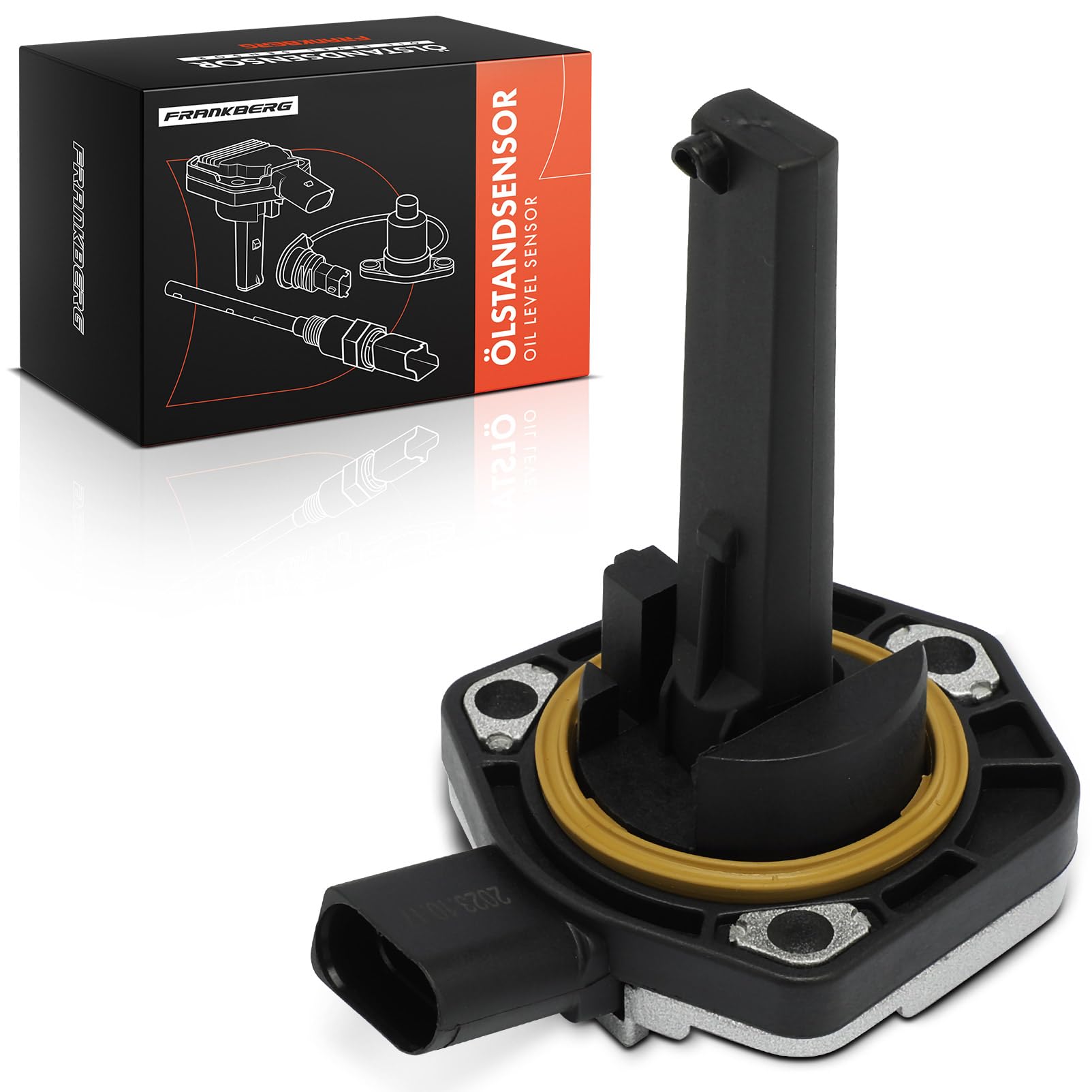 Frankberg 1x Ölstandsensor 3-Polig Kompatibel mit A4 8EC B7 A4 Avant 8ED B7 A4 Cabriolet 8HE A3 8P1 A6 4F2 C6 A6 Allroad 4FH C6 A6 Avant 4F5 C6 A1 8X1 8XK Replace# 06E907660