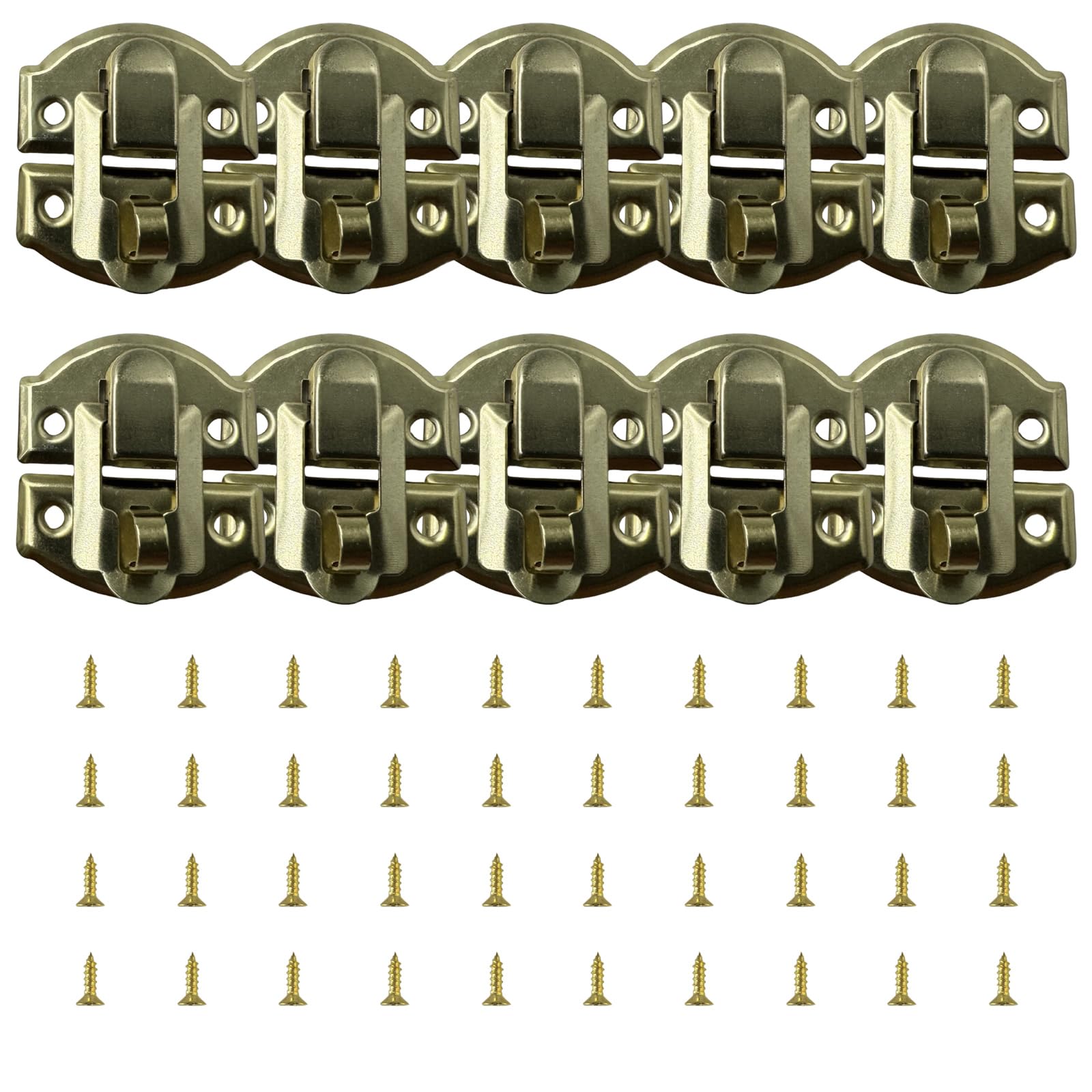RGYBAO Multipurpose Secure Iron Latches Hardware for Wooden Keepsakes Box Antique Styles Clasps Projects Supplies Security Latches for Craft Projects
