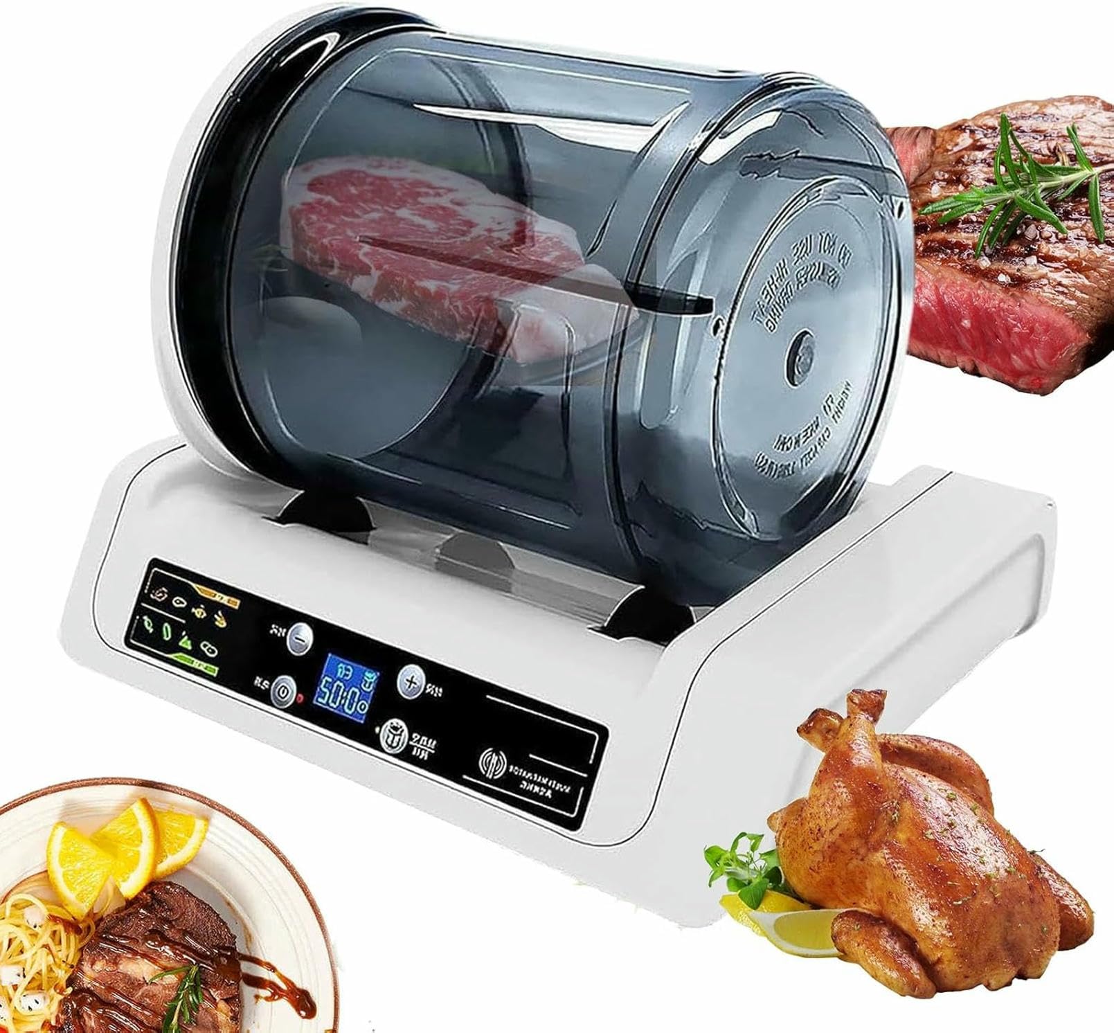 Machine à mariner sous vide commerciale avec minuterie pour attendrir