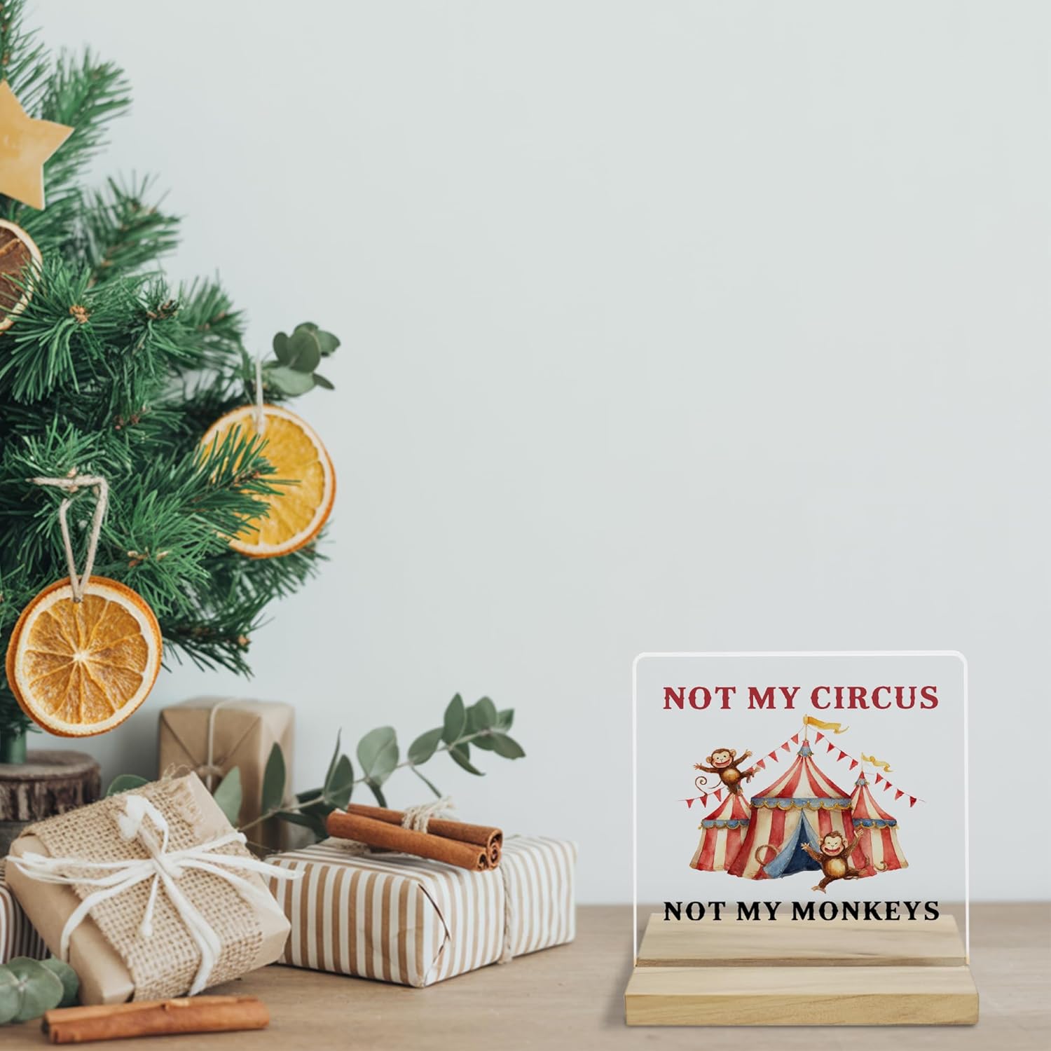 Not My Circus Office Decor Sign, Funny Boss Gifts Acrylic Plaque for Women Men - Image 5