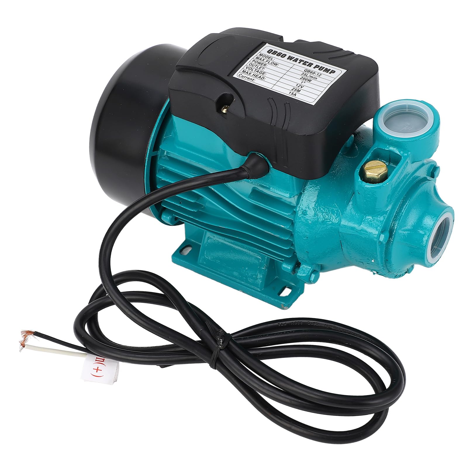 TARSHYRY Bomba de Estanque para Exterior, Bomba de Agua Solar 200W 3200RPM 35 L/min con Elevación de 25M, de Circulación para Jardín y Fuente
