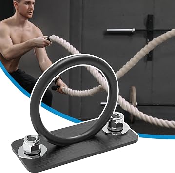 Battle Ropes 天井マウント – 高耐久壁アンコール、フィットネスロープホルダー、フック | ジムアクセサリー ボクシング用品 ヨガ スイングブラケット 目的 ワークアウトリグアタッチメント