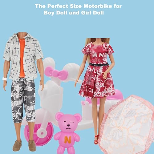 Miniatura 6 de EuTengHao 34 piezas de ropa y accesorios para muñecas de niño y niña de 12 pulgadas, juego de cocina de chef, incluye 18 piezas, ropa, estufa,