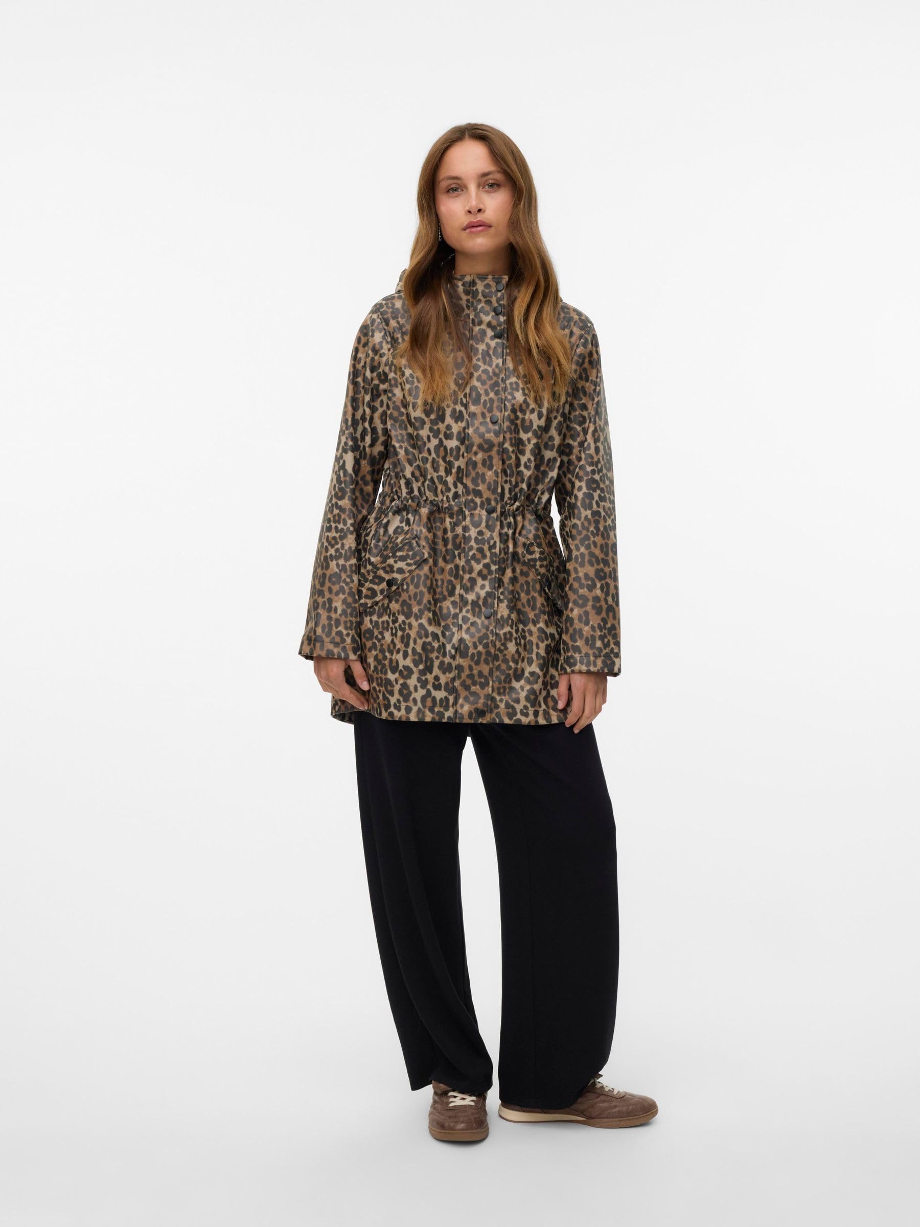 VERO MODA Vmmalou Coated Printed Jacket Noos Vmmalou - Chaqueta estampada con revestimiento Mujer (Pack de 1)