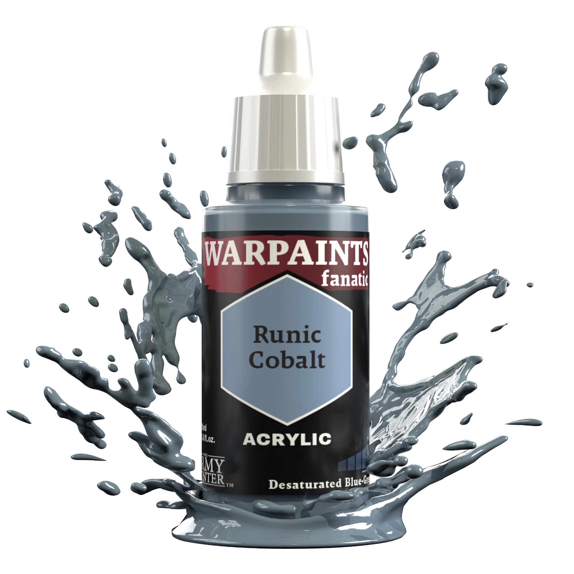 The Army Painter, Warpaints Fanatic Runic Cobalt Single Acrylics, Miniature Hobby Painting, Quality Paint for Miniature Wargaming