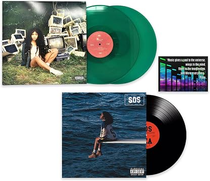 SZA Complete Vinyl Discography: "CTRL" Exclusive Green / "SOS" / + Including Bonus Art Card por SZA, capa do álbum