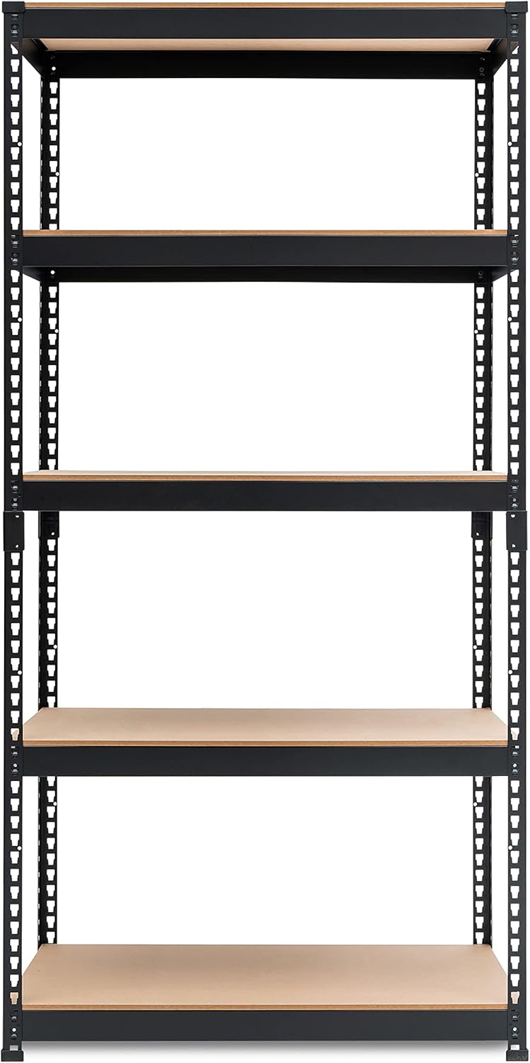 HOMEDANT, Heavy Duty Garage Storage, 5-Tier Adjustable Metal Shelving Unit, Utility Rack Shelves Organization Multipurpose Shelf for Shed Warehouse Basement Pantry, 35.9"W x 18.2"D x 71.3"H, 1 Pack : Home & Kitchen
