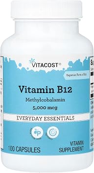 Vitacost Vitamin B12, 5,000 mcg, 100 Capsules