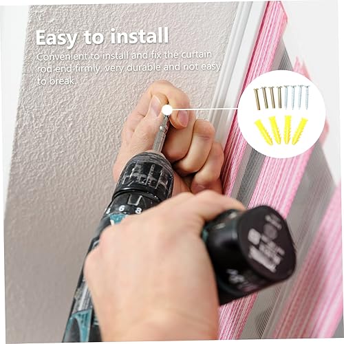 Miniatura 9 de Cabilock Soporte de poste romano Armario de madera, estantes de madera, base de madera, soporte de extremo de madera, soportes de varillas de