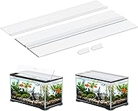 Pawfly 10 Gallon Aquarium Lid - Clear Polycarbonate Fish Tank Cover Hood, 19.3x9.65 Inch, Impact-Resistant Canopy for Rimmed Tanks