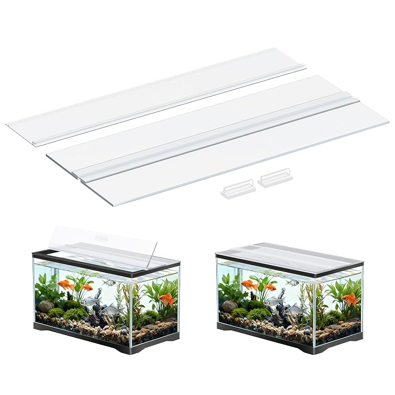 Tampa para Aquário Pawfly em Policarbonato Transparente para Tanques sem Travessa Central, CW4020-TP, 49,10 x 24,51 x 0,36 cm, 37,85 L, 1 unidade