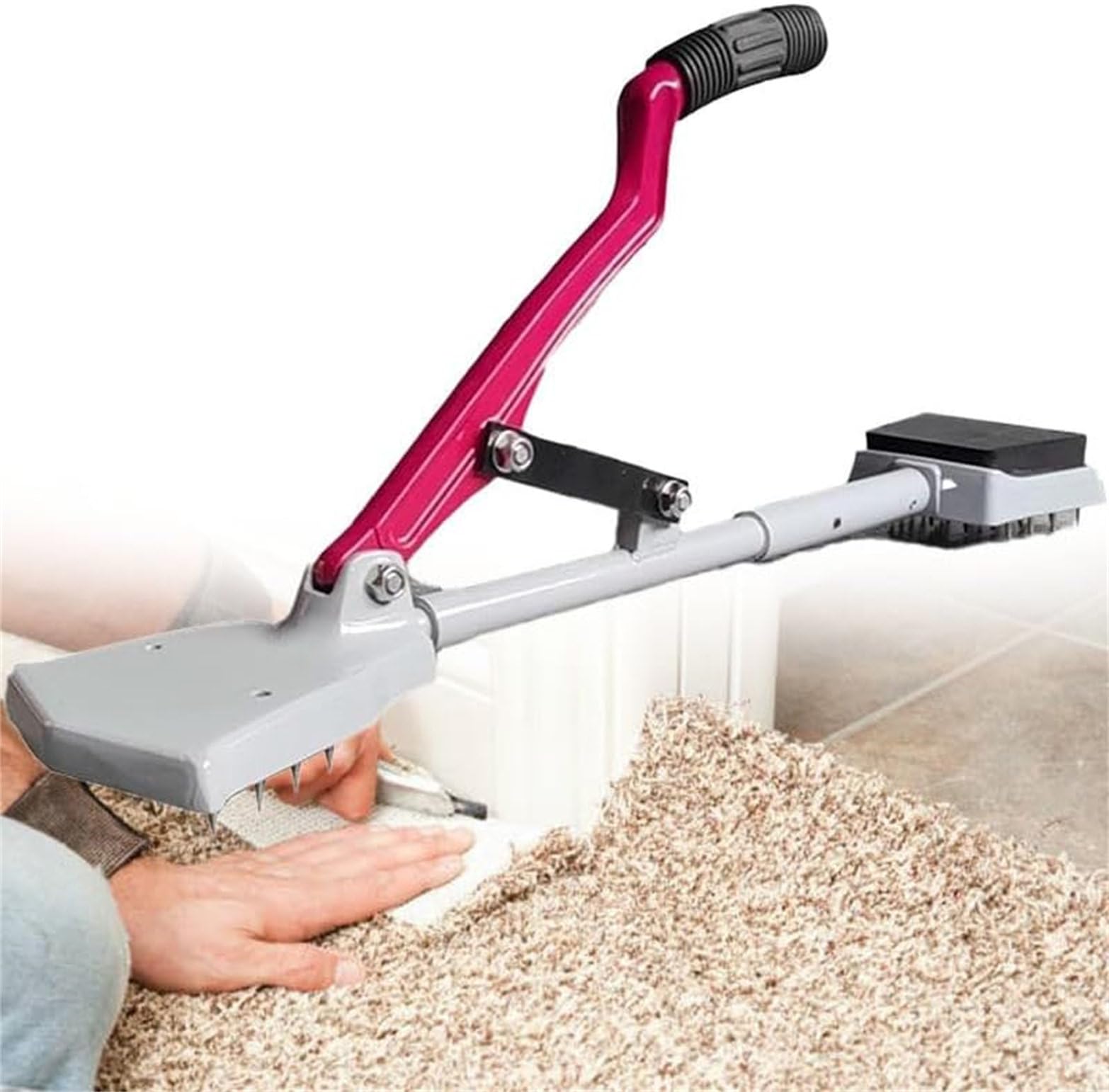 Kit de civière de moquette - Qualité professionnelle - Sans genoux - Poignée souple - Outil essentiel pour tous les types de tapis - Élimine les plis