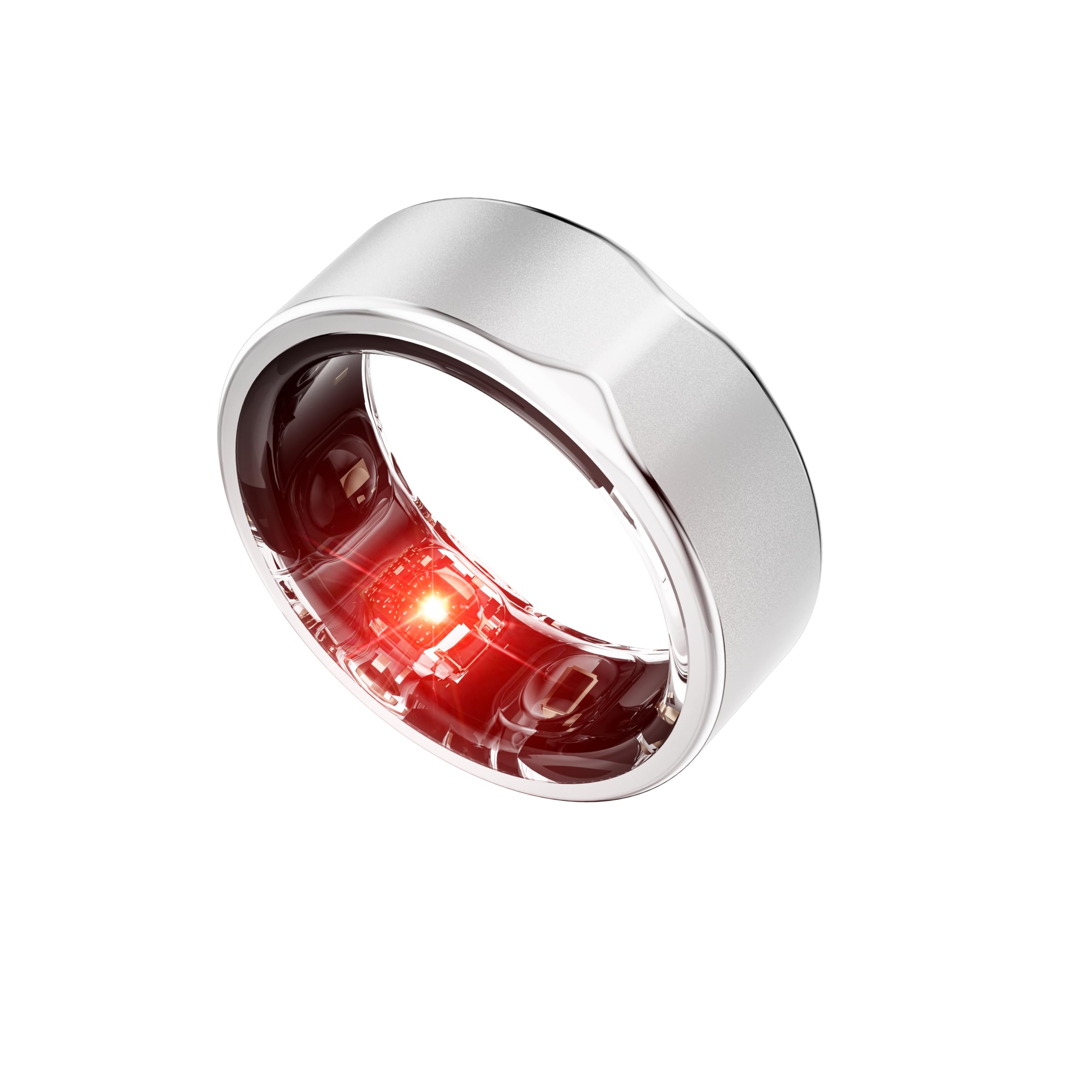 ZivaOne Smart Ring, Stress/Heart Rate/Activity Tracker, Up to 7-Day Battery, Android & iOS Compatible, 1Yr Manufacturer Warranty, 1Yr Free Subscription (Silver, 12)-picture-35