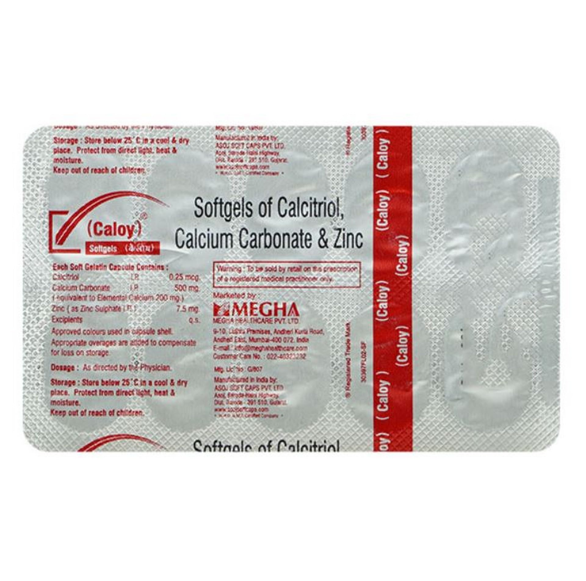 Caloy - Strip of 10 Capsules