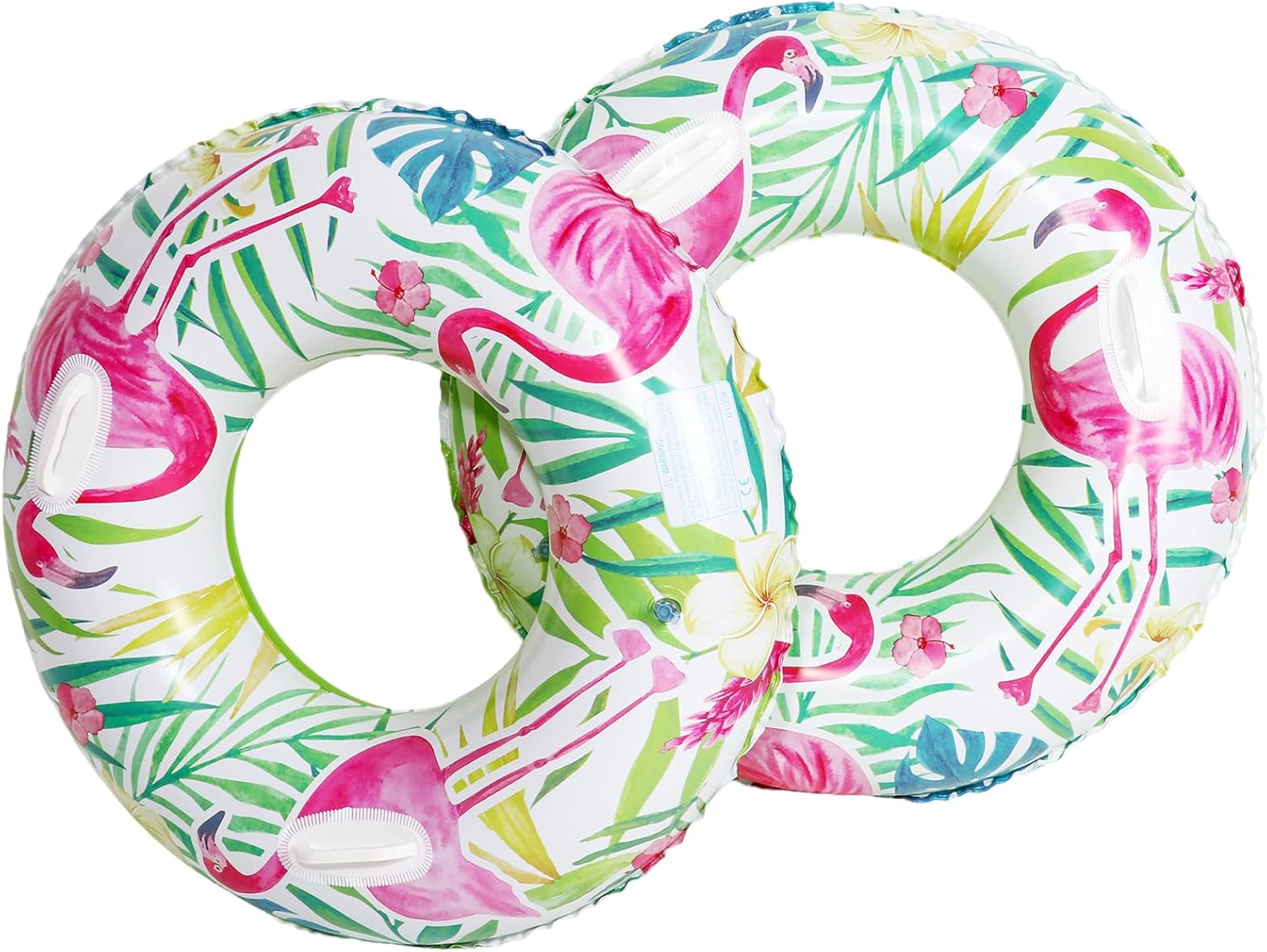 Flamingo Pool Swimming Rings-Inflatable Pool Floats for Adults - 2 Pack Floaties Pool Tubes Swim Rings Inflatable Pool Float for Swimming Pool Party Lake Beach Adults