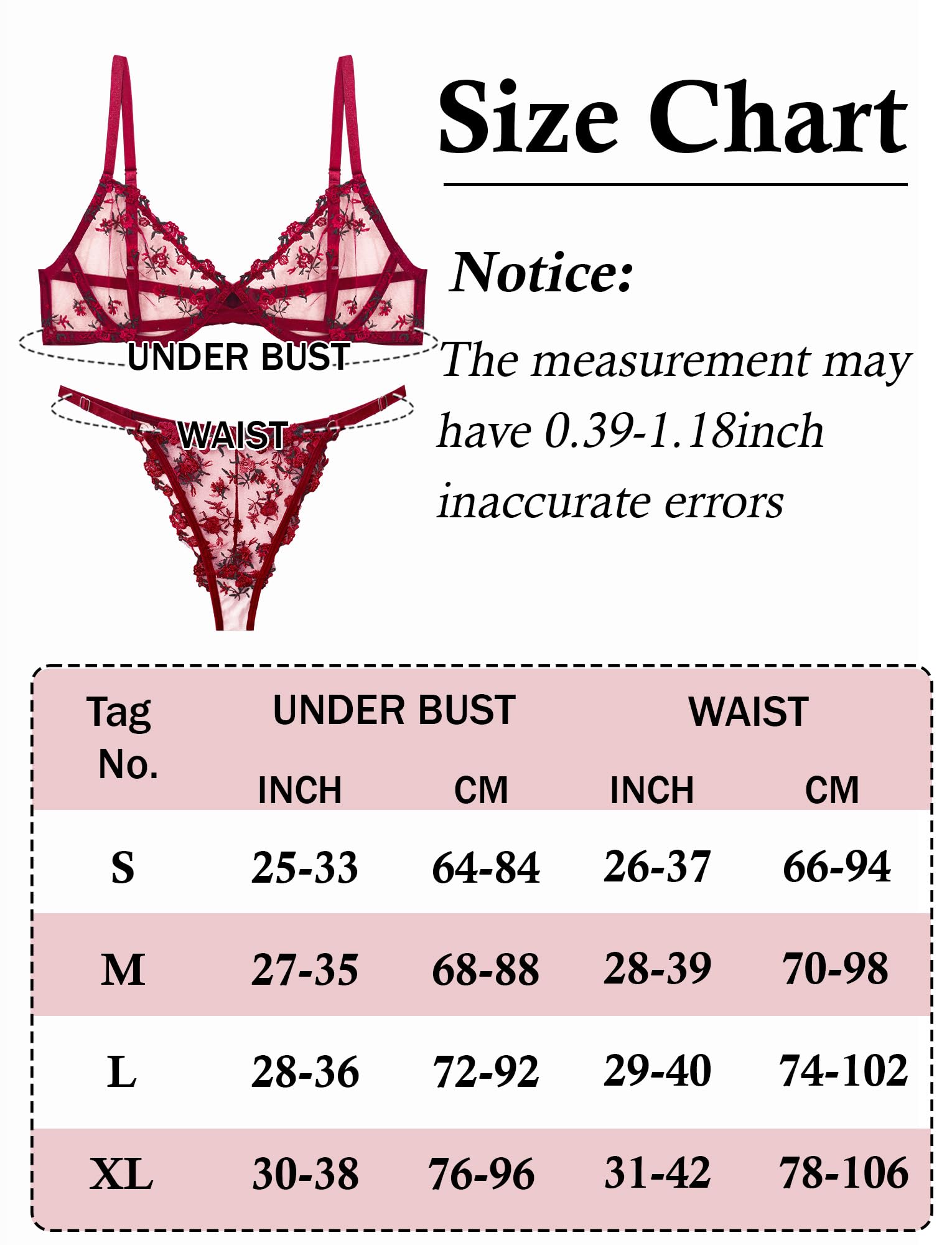 FEOYA Lencería sexy para mujer, conjunto de brasier y bragas de encaje a juego, malla bordada, bralette push up, tanga, ropa interior de dos piezas