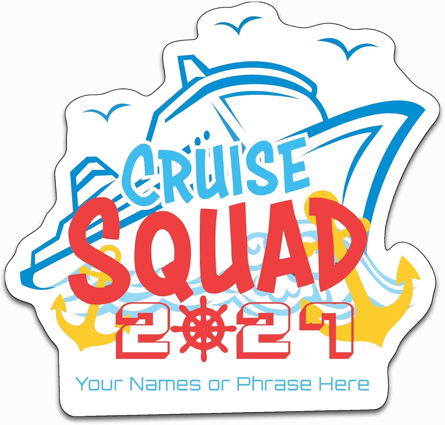 Custom Cruise Ship Door Magnets Pesonalized Boat Cabin Door Decorations for Weddings, Anniversary, Birthday, Family, Friends, and Squads. Add You Name, Date, and/or Ship Name. (Alaska 1) image 5