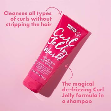Umberto Giannini Curl Jelly Wash, Vegan, Cruelty Free, Sulphate Free Shampoo for Curly or Wavy Hair,250ml