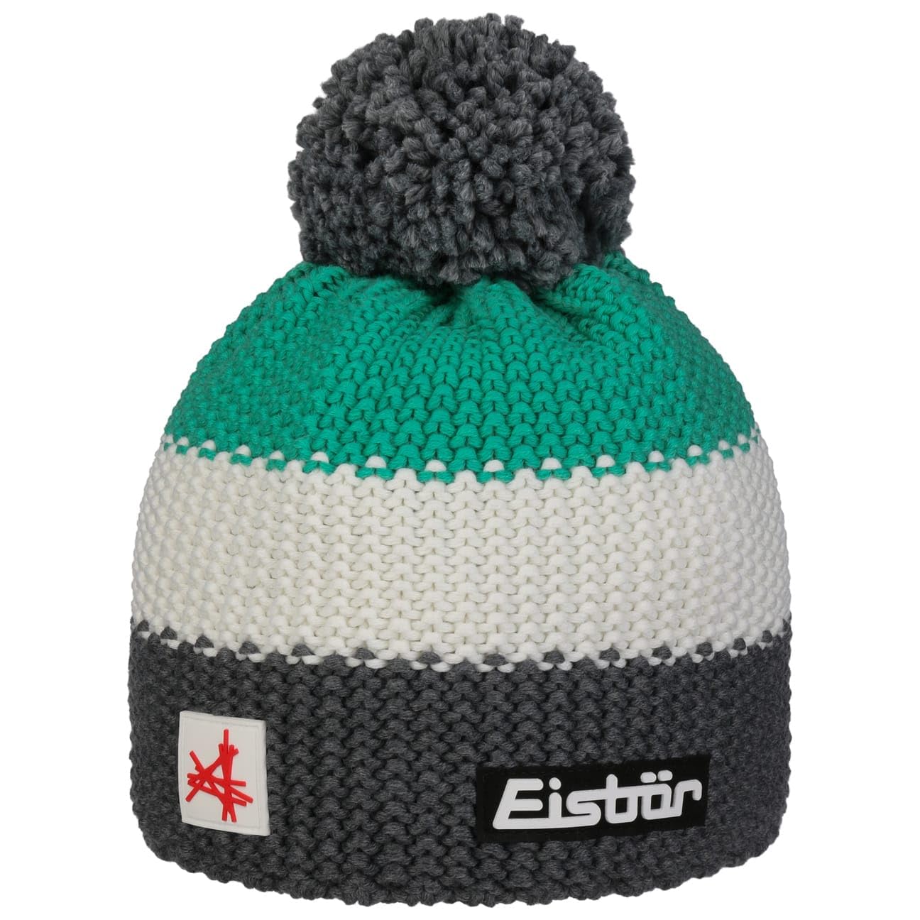 Eisbär Star Beanie with Bobble hat Knit (One Size - Green)