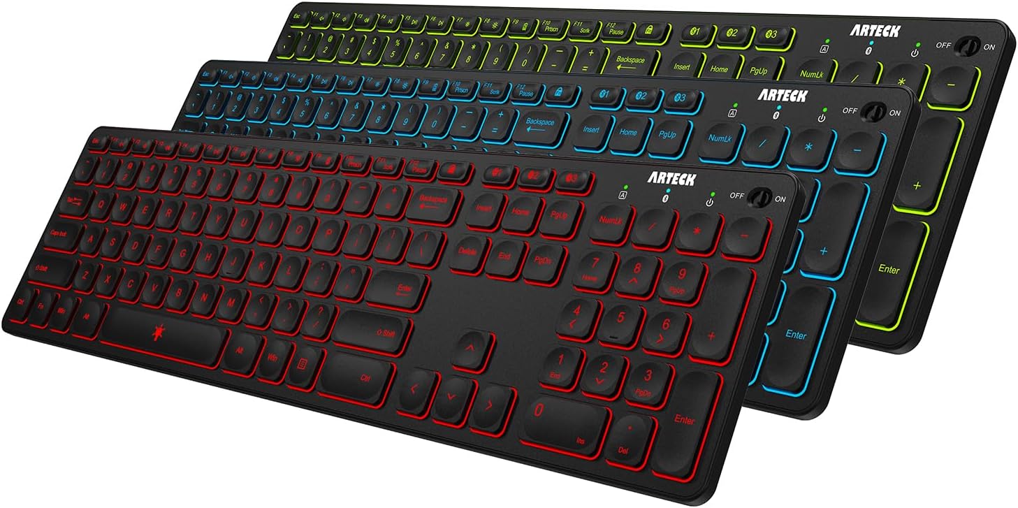 Arteck Universal Backlit 7-Colors...