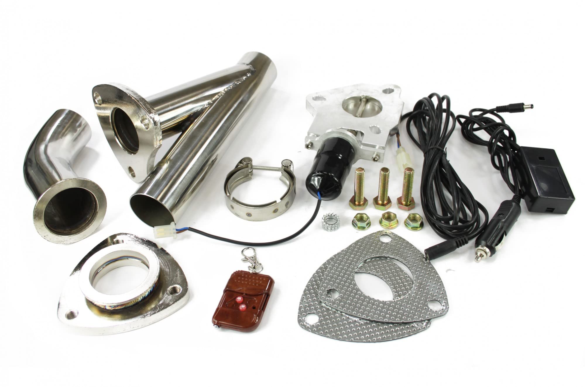 Edelstahl Klappenauspuff - Set - 2.25' / 55 mm