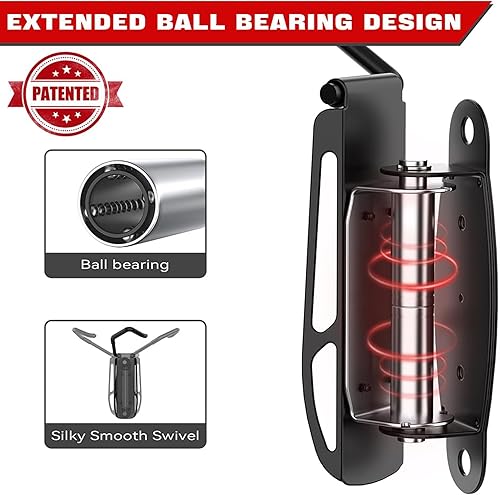 Miniatura 3 de Ultrawall Portabicicletas giratorio con sistema de doble rodamiento, ganchos verticales para almacenamiento de bicicletas, colgador de bicicleta