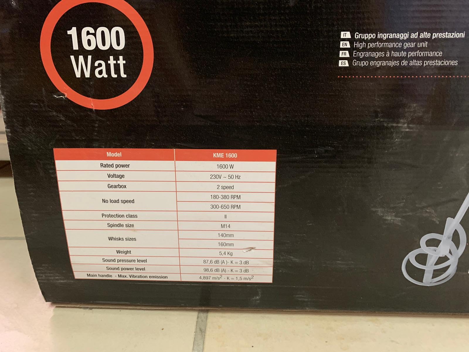 MIXER MIXER MIXER FOR MALT GLUE KAPRIOL KME1600 1600 WATT
