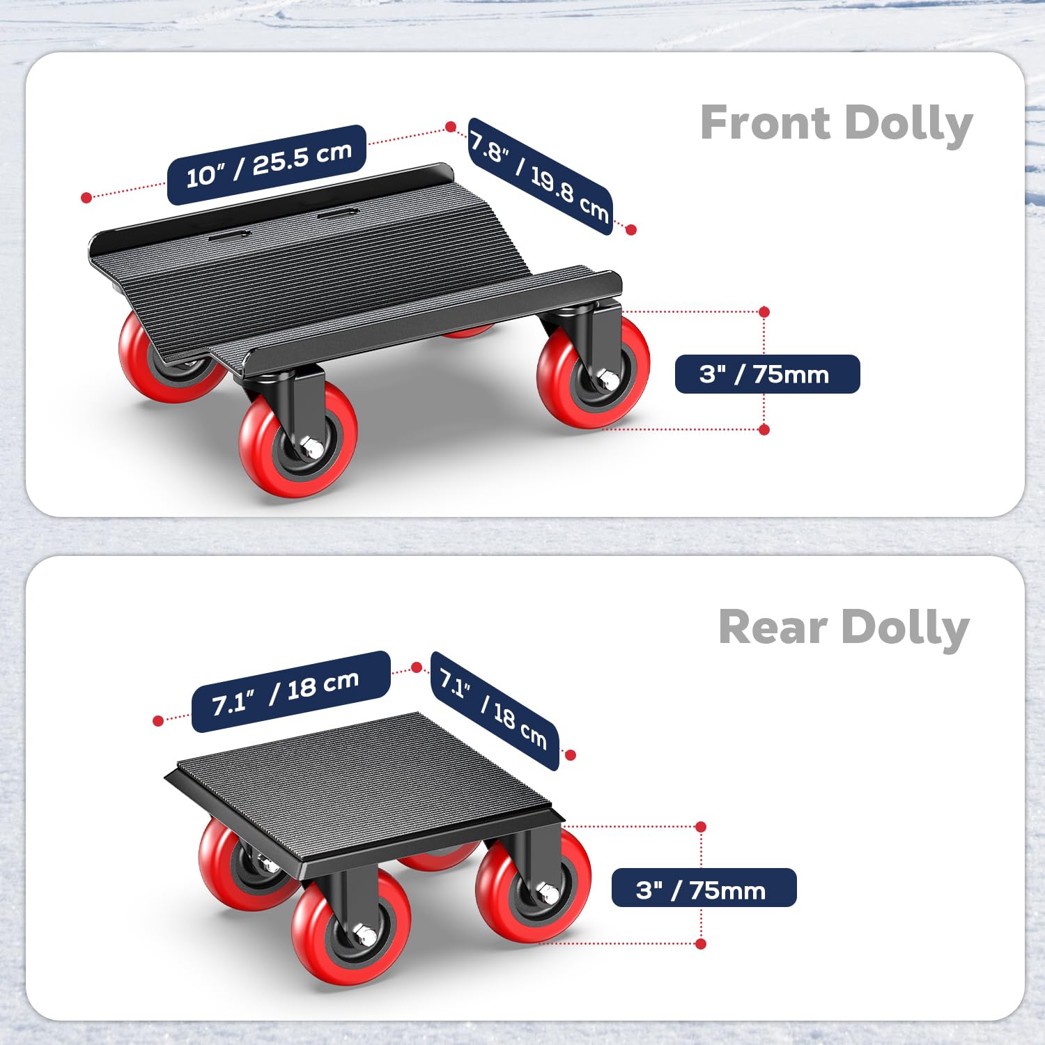 Heavy Duty Snowmobile Dolly - Protect Your Ride -2