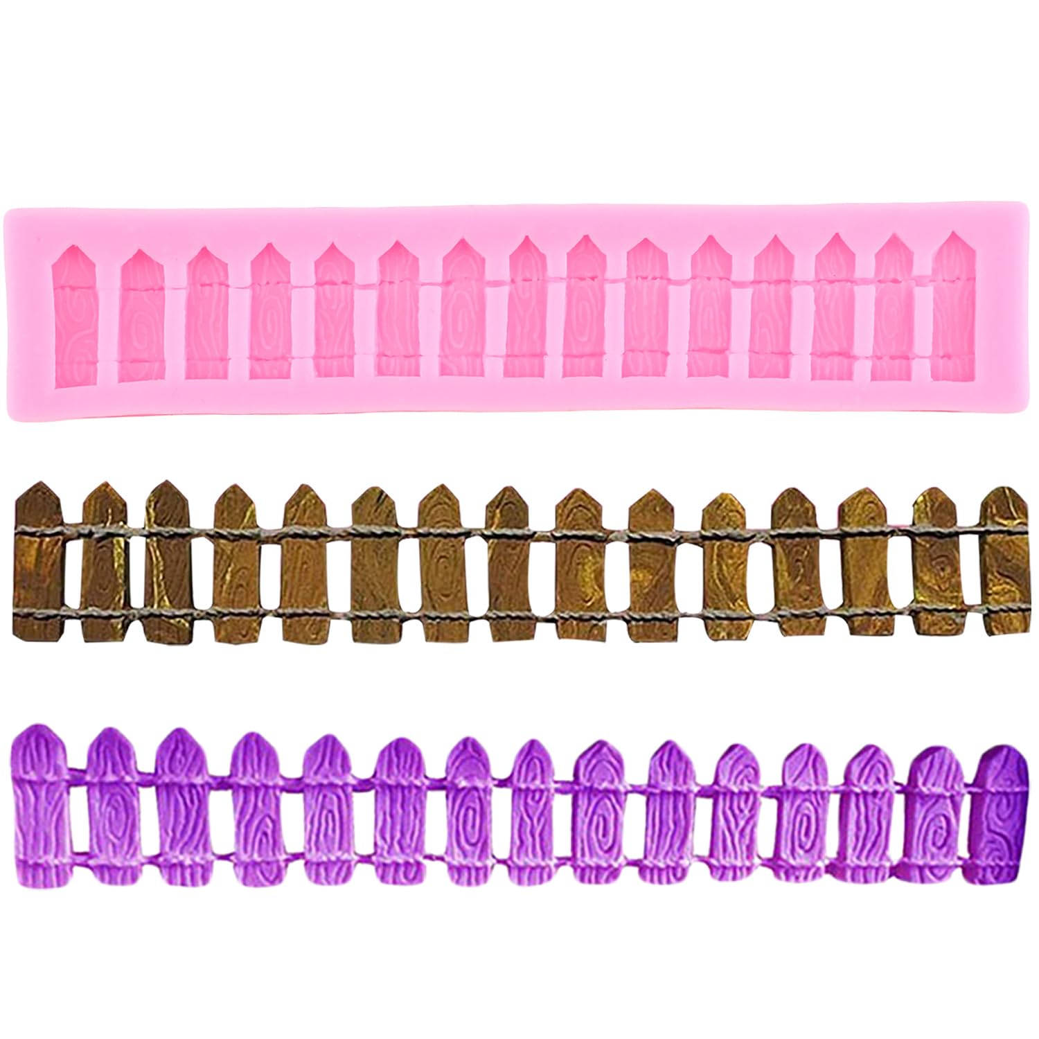 Sijiangmold Gartenzaun Silikonform - Praktische Backform Für Kuchen, Schokolade & Fondant