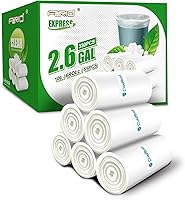 Vista 21 de FORID Bolsas de basura pequeñas transparentes de 1.2 galones, 330 bolsas de basura para baño, dormitorio, oficina, bote de basura de 5 litros, bolsa