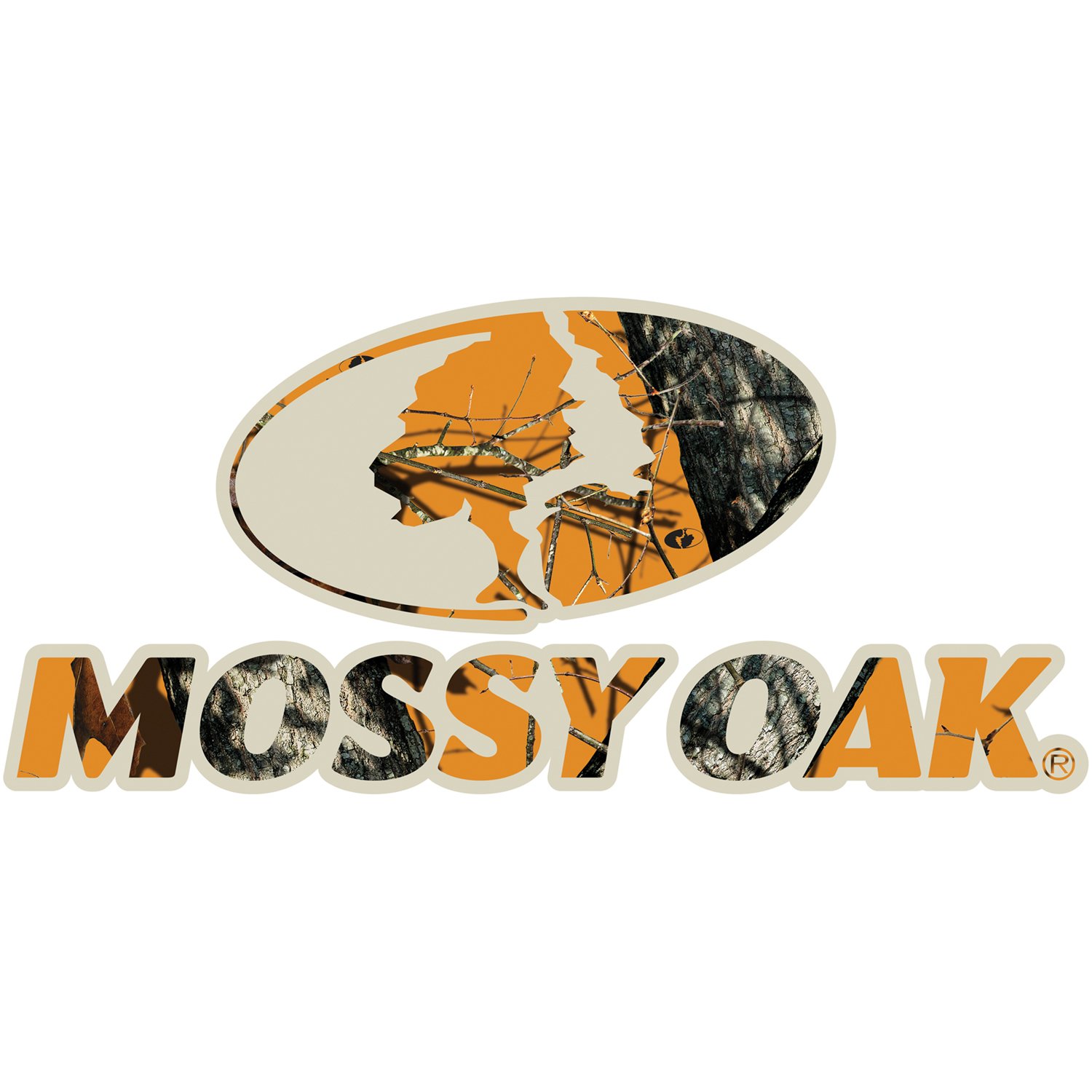 Mossy Oak Graphics Logo Decal, Easy to Install, No-Fade, Cast Vinyl, Blaze 13006-BZ-S