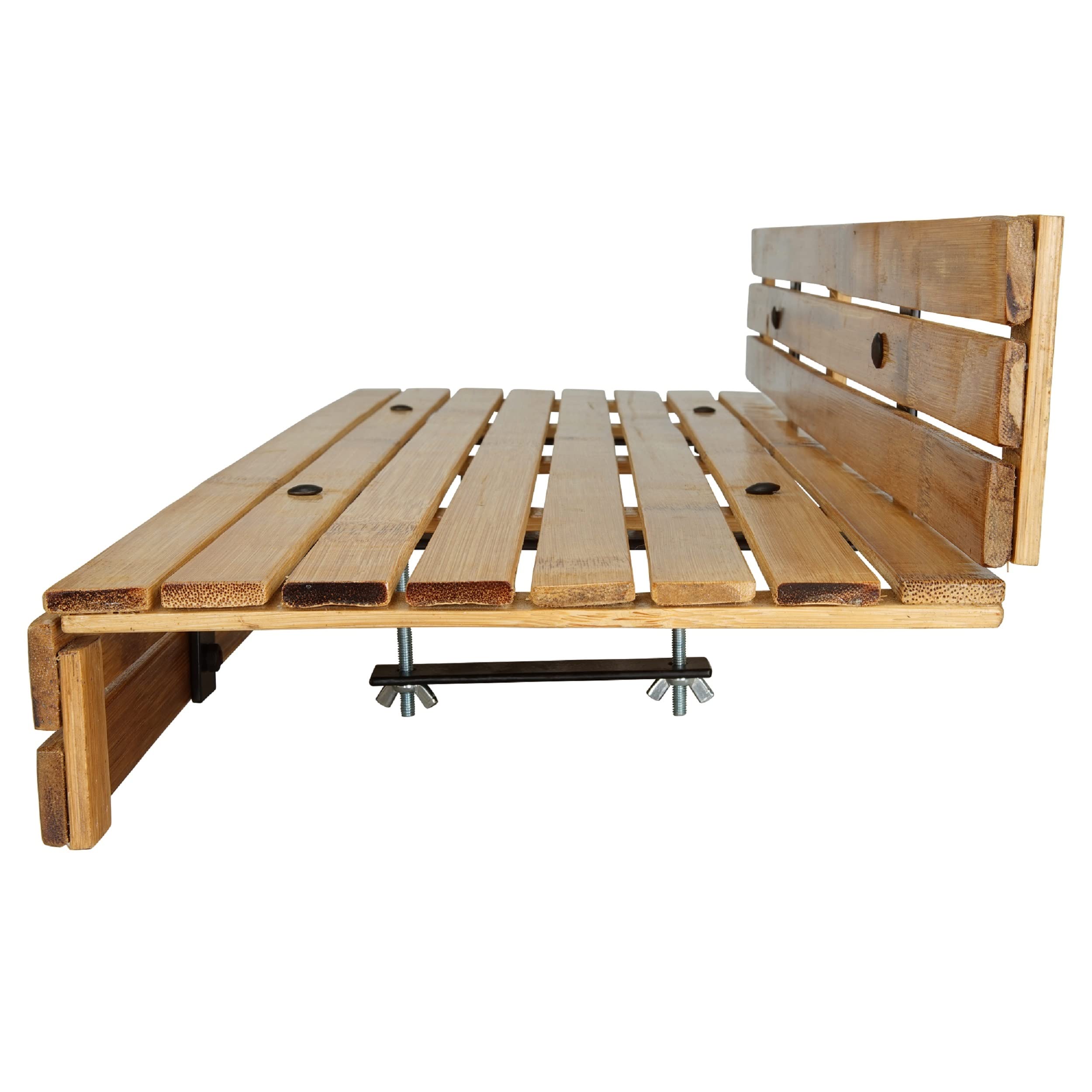 Table Suspendue pour Balcon en Bambou 88 x 28 x 17 cm
